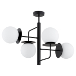 LAMPA SUFITOWA ALFA LAMUR PRO CZARNA & BIAŁA 4xE14 / 63374