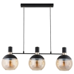 LAMPA WISZĄCA ALFA KATEL CZARNA & ZŁOTA 3xE27 / 62579