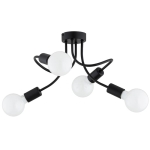 LAMPA SUFITOWA ALFA HITO CZARNA 4xE27 / 63368