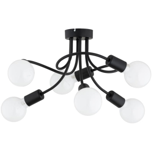 LAMPA SUFITOWA ALFA HITO CZARNA 6xE27 / 63369