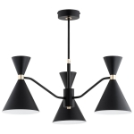 LAMPA SUFITOWA ALFA SALUT CZARNA 6 x E27/GU10 / 63366