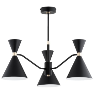 LAMPA SUFITOWA ALFA SALUT CZARNA 6 x E27/GU10 / 63366