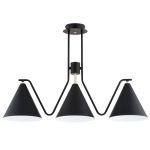LAMPA SUFITOWA ALFA ATLAS CZARNA 3xE27 / 62568