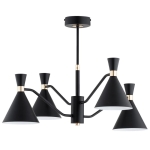 LAMPA SUFITOWA ALFA SILVA CZARNA 4xE27 / 63367