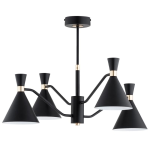 LAMPA SUFITOWA ALFA SILVA CZARNA 4xE27 / 63367