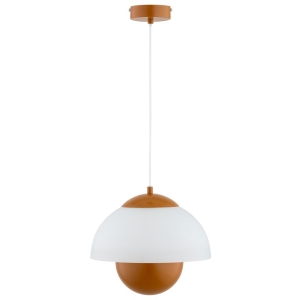 LAMPA WISZĄCA ALFA SETNA RDZAWA & BIAŁA 1xE27 / 61487