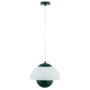 LAMPA WISZĄCA ALFA SETNA ZIELONA & BIAŁA 1xE27 / 61485