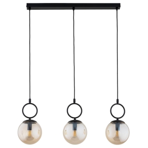LAMPA WISZĄCA ALFA SITRO CZARNA & ZŁOTA 3xE14 / 62565