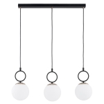 LAMPA WISZĄCA ALFA LISTER CZARNA & BIAŁA 3xE14 / 62560