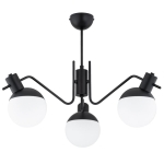 LAMPA SUFITOWA ALFA ESTERA CZARNA & BIAŁA 3xE14 / 62558