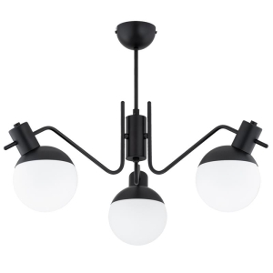 LAMPA SUFITOWA ALFA ESTERA CZARNA & BIAŁA 3xE14 / 62558