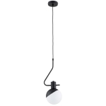 LAMPA WISZĄCA ALFA ENIGMA CZARNA & BIAŁA 1xE14 / 61452