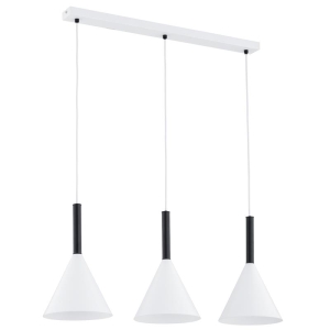 WISZĄCA LAMPA ALFA PERO BIAŁA 3xE14 / 61453
