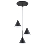 LAMPA WISZĄCA ALFA FABO CZARNA 3xE14 /  62550