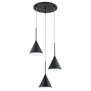 LAMPA WISZĄCA ALFA FABO CZARNA 3xE14 /  62550