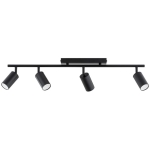 LAMPA SUFITOWA ALFA KAMEL CZARNA 4xGU10 /  63344