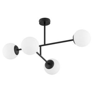LAMPA SUFITOWA ALFA DILON CZARNA & BIAŁA 4xE14 /  63342