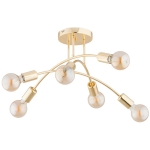 LAMPA SUFITOWA ALFA LANTI ZŁOTA 6xE27 / 63340