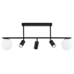 LAMPA SUFITOWA ALFA ESKA CZARNA 3xGU10 & 2xE14 /  63336