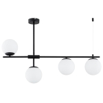 LAMPA SUFITOWA ALFA FORT CZARNA & BIAŁA 4xE14 /  63337