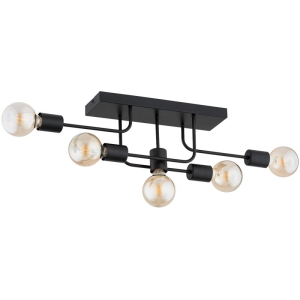 LAMPA SUFITOWA ALFA GOISA CZARNA 5xE27 / 63333