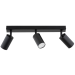 LAMPA SUFITOWA ALFA ATLET CZARNA 3xGU10 / 62541