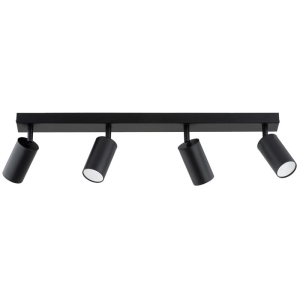 LAMPA SUFITOWA ALFA ATLET CZARNA 4xGU10 / 63328