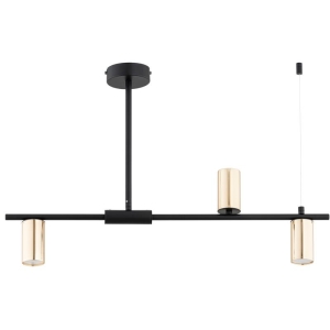 LAMPA SUFITOWA ALFA URANOS CZARNA & ZŁOTA 3xGU10 / 62538