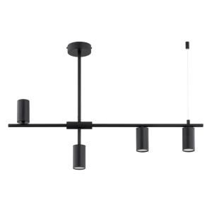 LAMPA SUFITOWA ALFA SAUR CZARNA 4xGU10 / 63321