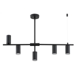 LAMPA SUFITOWA ALFA SAUR CZARNA 5xGU10 / 63322