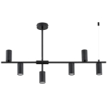 LAMPA SUFITOWA ALFA SAUR CZARNA 6xGU10 / 63323