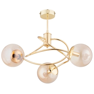 LAMPA SUFITOWA ALFA TOSCA ZŁOTA 3xE14 / 62534