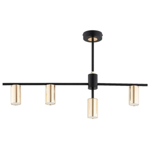 LAMPA SUFITOWA ALFA URSA CZARNA & ZŁOTA 4xGU10 / 63317