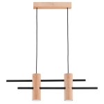 LAMPA WISZĄCA ALFA CZERIN DREWNIANA 2xGU10 / 62531