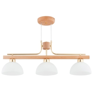 LAMPA WISZĄCA ALFA LESSI DREWNIANA 3xE27 / 62530