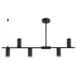 LAMPA SUFITOWA ALFA URANOS CZARNA 5xGU10 / 63315