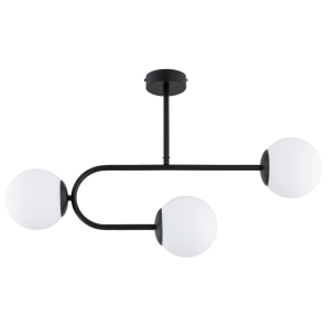 LAMPA SUFITOWA ALFA STELLAR CZARNA & BIAŁA 3xE14 / 62527