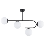 LAMPA SUFITOWA ALFA STELLAR CZARNA & BIAŁA 4xE14 / 63311