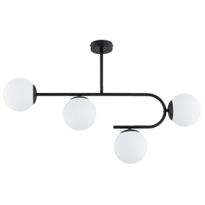 LAMPA SUFITOWA ALFA STELLAR CZARNA & BIAŁA 4xE14 / 63311