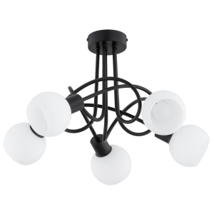 LAMPA SUFITOWA ALFA ERYKA CZARNA 5xE14 / 63312
