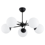 LAMPA SUFITOWA ALFA PRIMERY CZARNA & BIAŁA 5xE14 / 63308