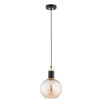 LAMPA WISZĄCA ALFA CELEST 200 ZŁOTA & CZARNA 1xE27 / 61425