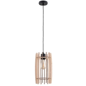 LAMPA WISZĄCA ALFA BLAZAR DREWNIANA 1xE27 / 61424