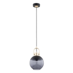 LAMPA WISZĄCA ALFA HILTO BERRY CZARNA & ZŁOTA 1xE27 / 61429