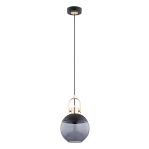 LAMPA WISZĄCA ALFA HILTO BERRY CZARNA & ZŁOTA 1xE27 / 61429
