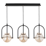 LAMPA WISZĄCA ALFA LERIA PICCOLO CZARNA & ZŁOTA 3xE14 / 62511