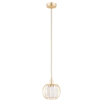 LAMPA WISZĄCA ALFA KRISTAL ZŁOTA 1xE27 / 61407