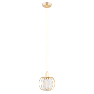 LAMPA WISZĄCA ALFA KRISTAL ZŁOTA 1xE27 / 61407