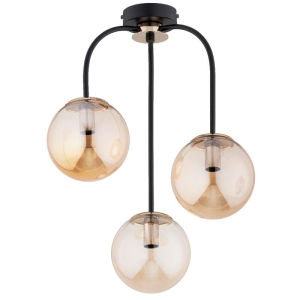 LAMPA SUFITOWA ALFA GAMMA CZARNA & ZŁOTA 3xE14 / 62506