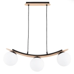 LAMPA WISZĄCA ALFA NAIRA MIX DREWNIANA 3xE14 / 62504